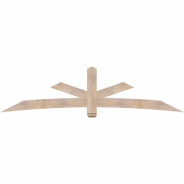 Ekena Millwork Alberta Smooth Timber Gable Bracket, Douglas Fir, 108"W x 27"H x 3 1/2"D x 5 1/2"F, 6/12 Pitch GBW108X27X0406ALB00SDF - main